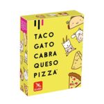 Detalle de cartas de Taco Gato Cabra Queso Pizza Ludilo