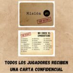Componentes de The Laughter con cartas para juego de palabras