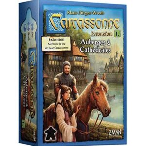 ASMODEE - Carcassonne - Extension1 Auberges Cathedrales - New Version - Jeu de societe
