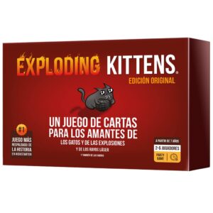 Asmodee Exploding Kittens, Game for Kids and Adults from 7 years, Strategic and Humorous Board Game, Don't Blow Up Kittens, 2 to 5 Players, 15 min, Spanish