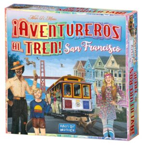 Days of Wonder | Adventurers on the Train! San Francisco - Discover the Golden City | Fast & Family Board Game | Ages 8 | 2 to 4 Players | 10-15 Minutes per Game