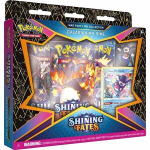Pokémon Shining Fates Crazy Party Pin Collection (One at Random), Card Game for 2 Players Ages 6 and Up, 10+ Minutes Playing Time