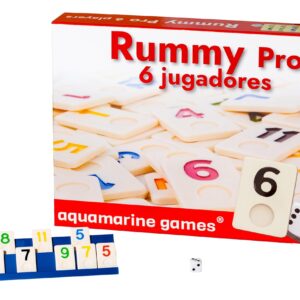 Aquamarine Games - Rummy, 6 Players (DO001) , Assorted Color/Model
