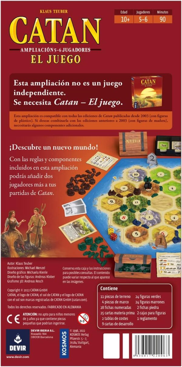 Catan Ampliación para 5-6 Jugadores - Imagen 3
