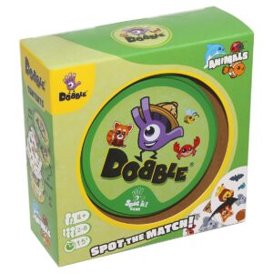 Asmodee, Dobble Animals, Juego de Cartas, para Mayores de 4 años, 2-8 Jugadores, 15 Minutos de Juego