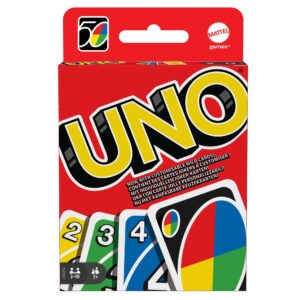 Mattel Games - UNO Original - Family Card Game - Classic - Multicolor Deck of 112 Cards - 2 to 10 Players - for Children and Adults - Gift for 7+ Years, W2087