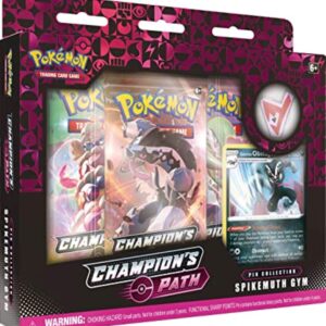Pokemon Sword & Shield 5 Champions Path Spikemuth Pin Collection