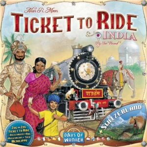 Days of Wonder | Adventurers on the Train! India and Switzerland | Expansion | Board Game | Ages 8 | From 2 to 5 Players | 30-60 Minutes per Game | Multilanguage (Includes Spanish)