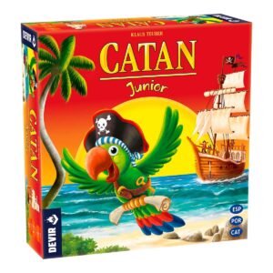 Devir - Catan Junior, Juego de Mesa en Español Catalan y Portugués, Juego de Mesa infantil, Juego de 6 años, Juego en Familia, Divertido (BGCATJU)
