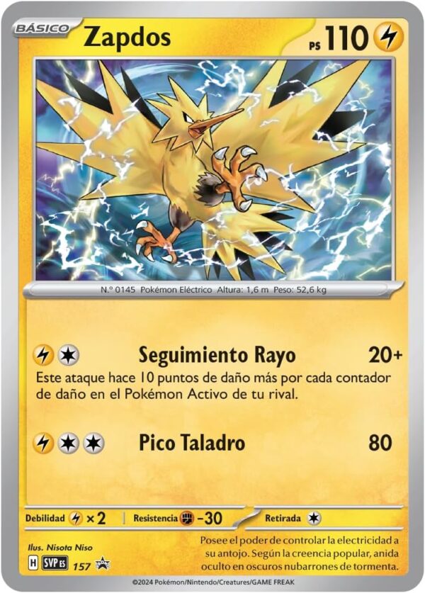 Paquetes de mejora - Escarlata y Púrpura - Chispas Fulgurantes: Zapdos - Imagen 4
