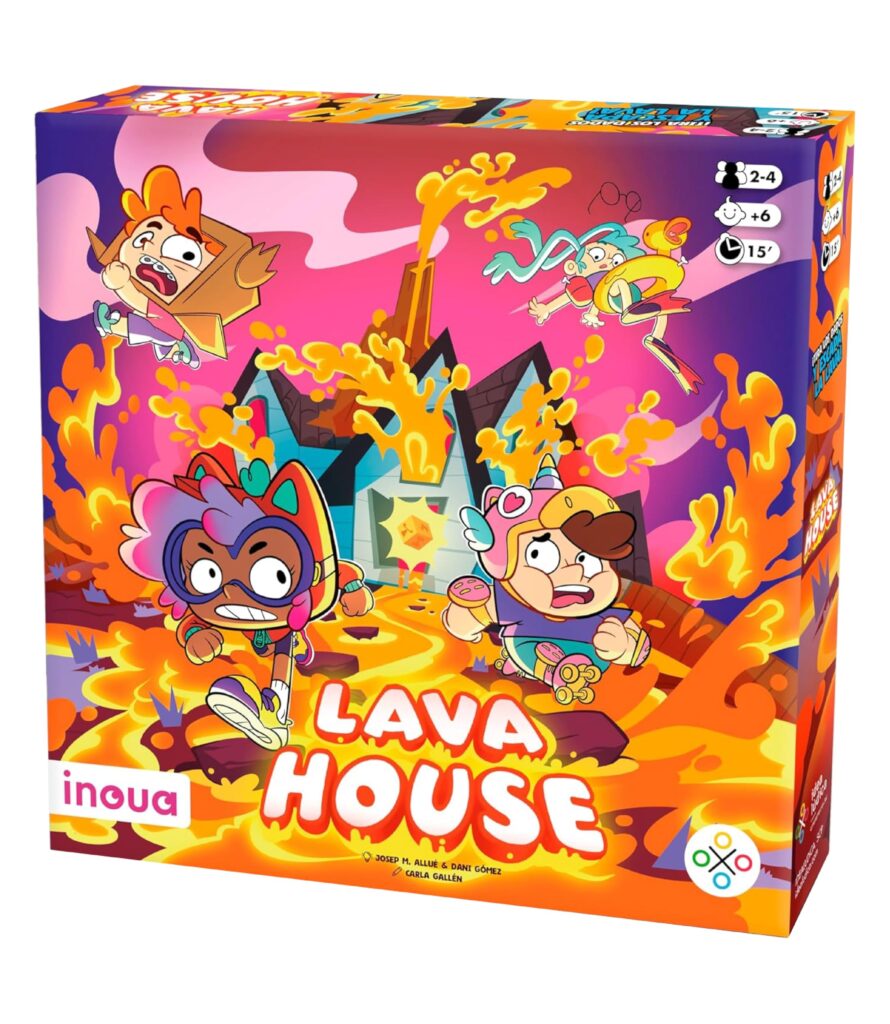 Caja de Lava House juego de mesa en español para niños desde 6 años
