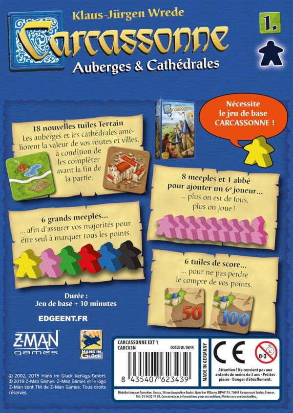 Carcassonne: Expansión Hostales y Catedrales - Imagen 3