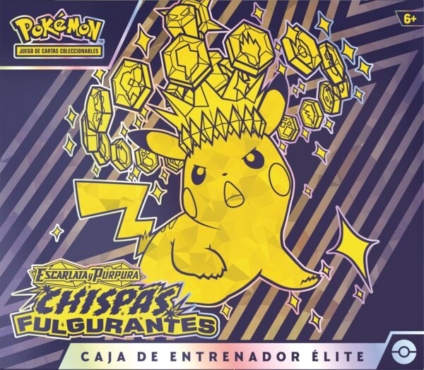 Caja de Entrenador Élite - Escarlata y Púrpura - Chispas Fulgurantes - Imagen 2