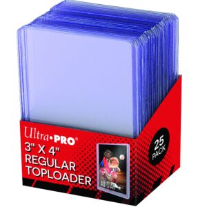 Ultra Pro Regular Toploader 63.5mm x 88.9mm (3' x 4') Cardboard - Pack of 25