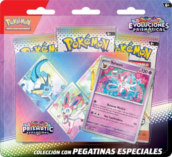 Colección con pegatinas especiales - Sylveon - Evoluciones prismaticas (Prismatic evolutions)
