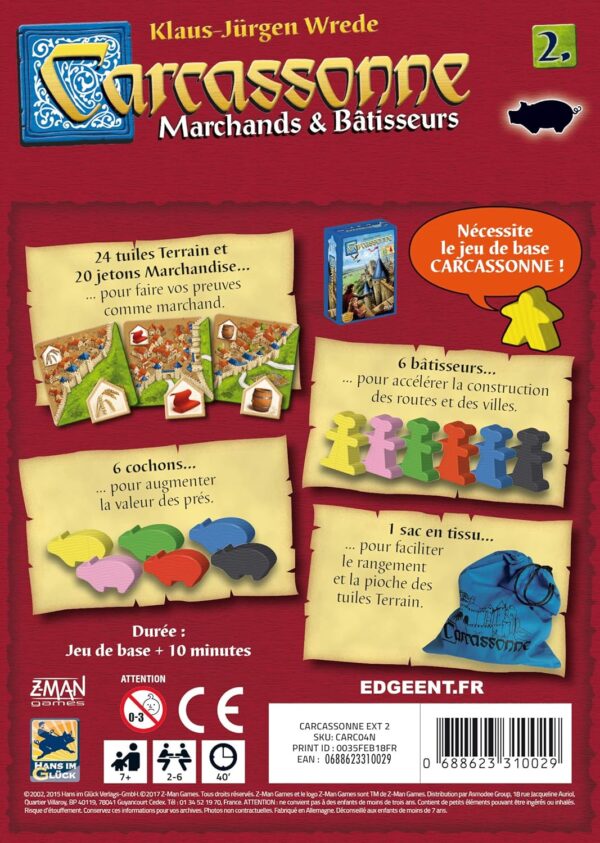 Carcassonne: Expansión Comerciantes y Constructores - Imagen 3