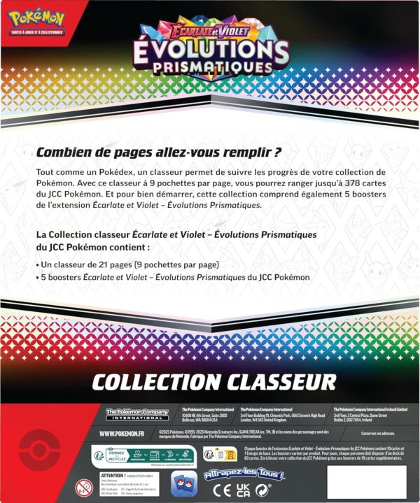 Álbum para colecciones - Evoluciones prismaticas (Prismatic evolutions) - Imagen 3