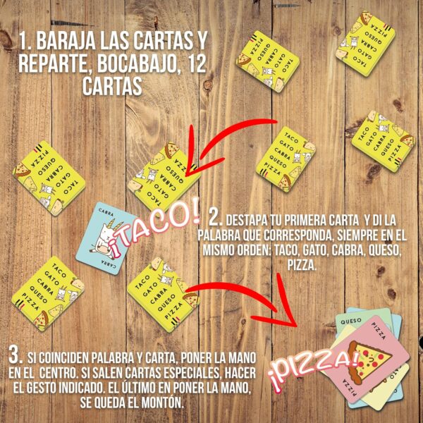 Taco Gato Cabra Queso Pizza - Imagen 5