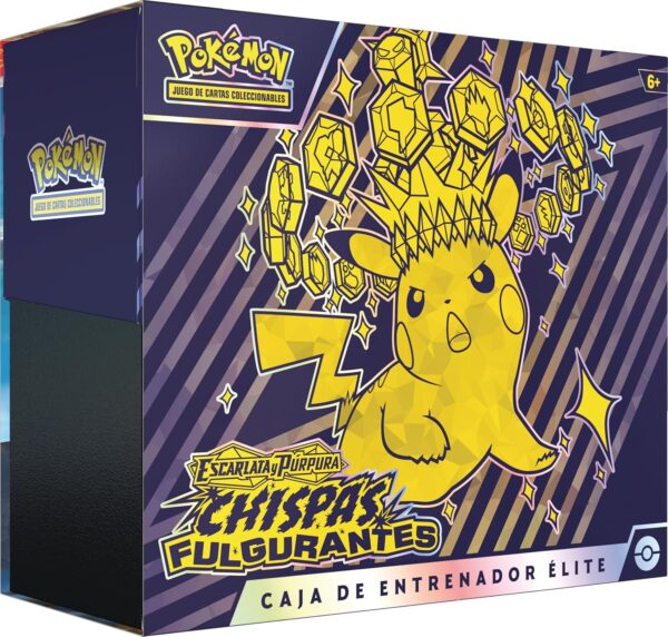 Caja de Entrenador Élite - Escarlata y Púrpura - Chispas Fulgurantes